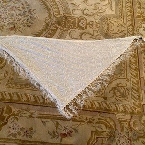 NWT - Valerie Stevens - elegant white shawl